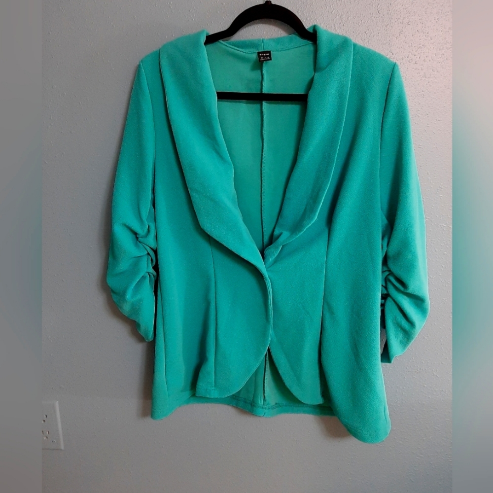 SHEIN green/blue woman's blazer